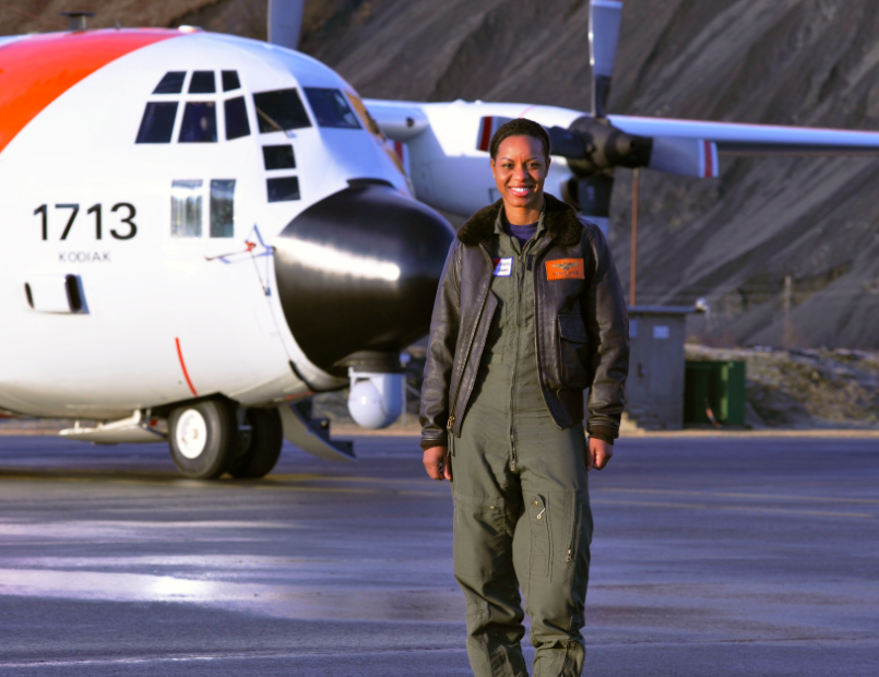 2005: Coast Guard appoints first Black female pilot